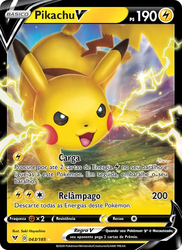 Pikachu V Voltagem Vívida 43/185