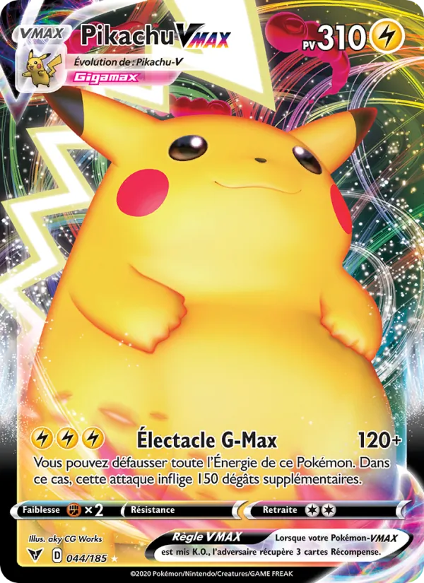 Pikachu VMAX Voltage Éclatant 44/185