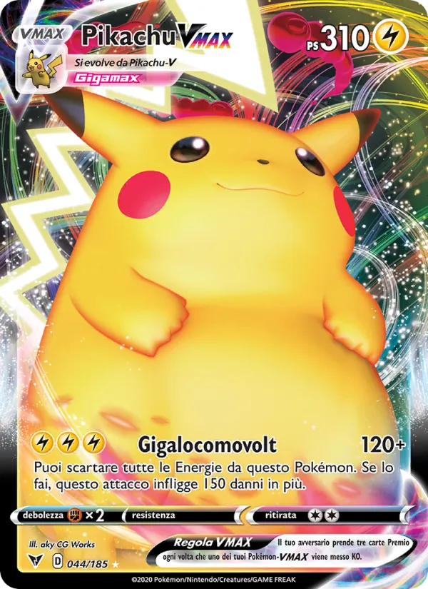 Pikachu VMAX Voltaggio Sfolgorante 44/185