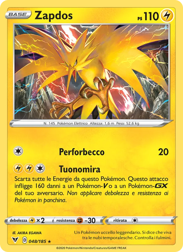 Zapdos Voltaggio Sfolgorante 48/185