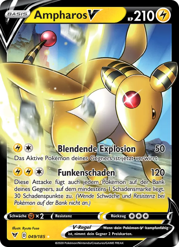 Ampharos V Farbenschock 49/185