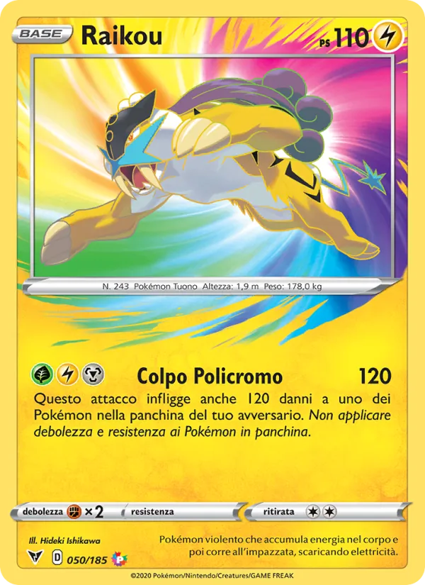 Raikou Voltaggio Sfolgorante 50/185
