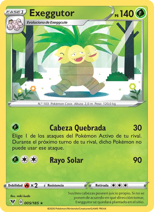 Exeggutor Voltaje Vívido 5/185