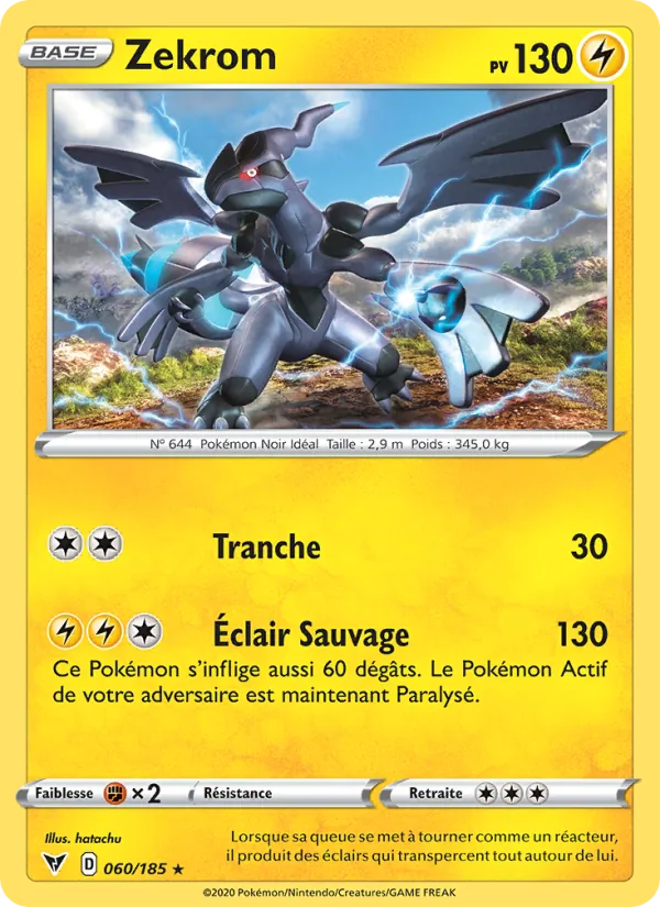 Zekrom Voltage Éclatant 60/185