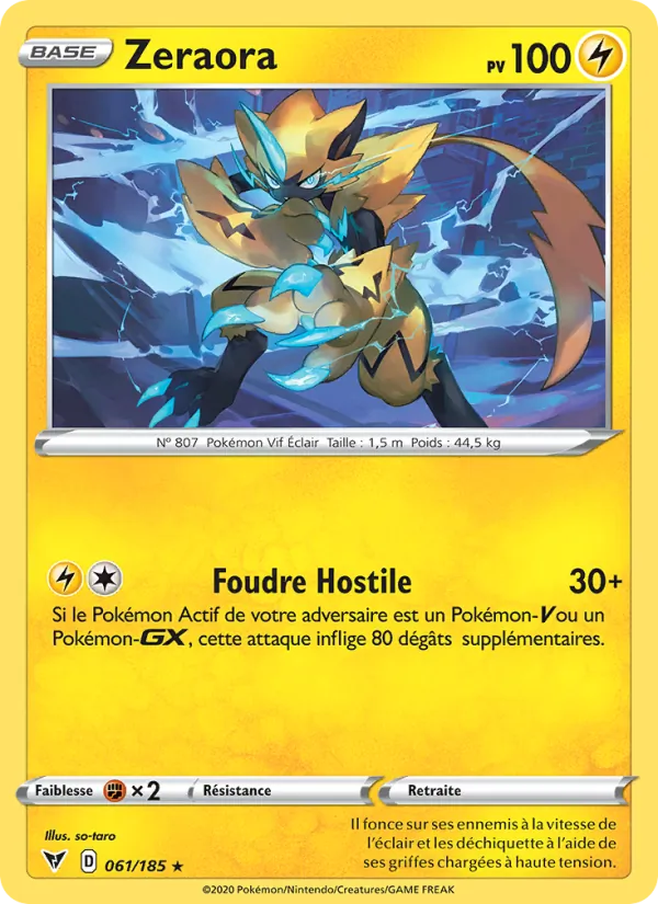 Zeraora Voltage Éclatant 61/185