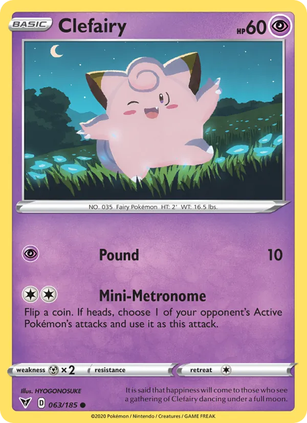 Clefairy Vivid Voltage 63/185