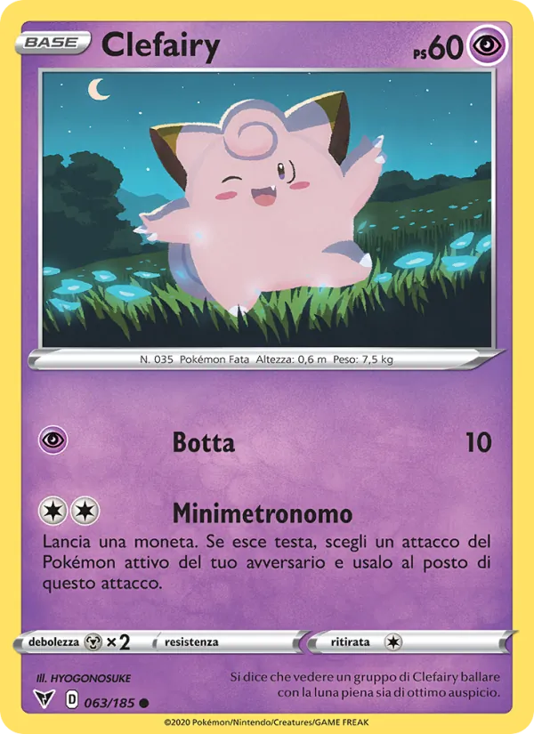 Clefairy Voltaggio Sfolgorante 63/185