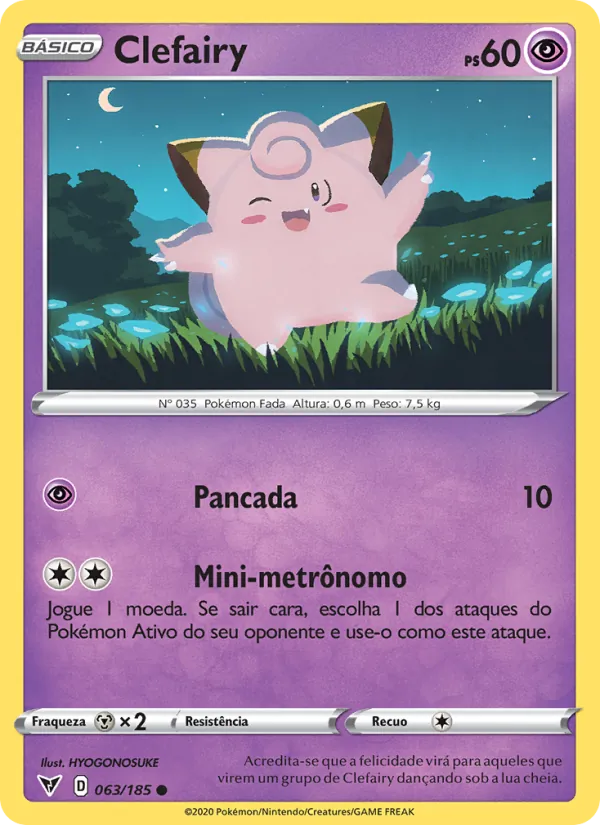 Clefairy Voltagem Vívida 63/185