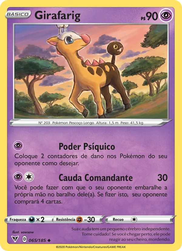 Girafarig Voltagem Vívida 65/185