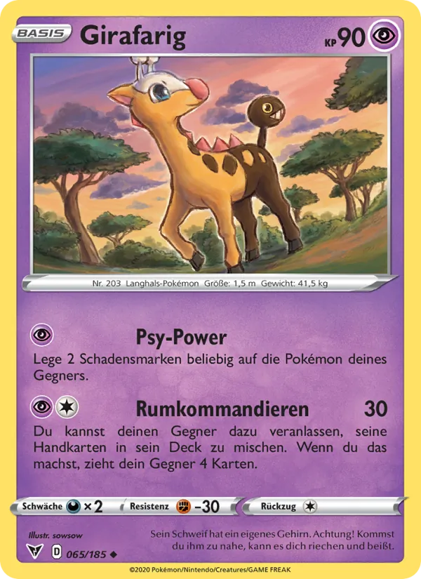 Girafarig Farbenschock 65/185