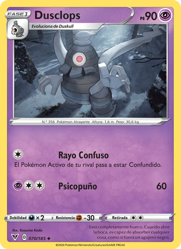 Dusclops Voltaje Vívido 70/185