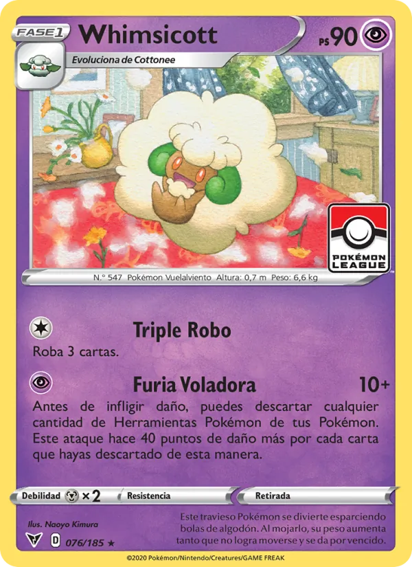 Whimsicott Voltaje Vívido 76/185