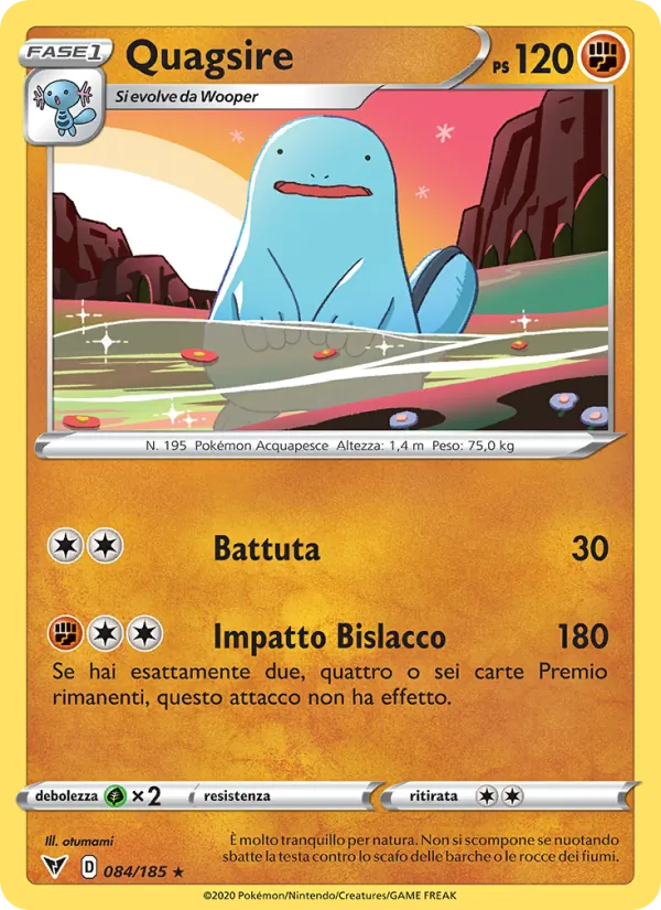 Quagsire Voltaggio Sfolgorante 84/185