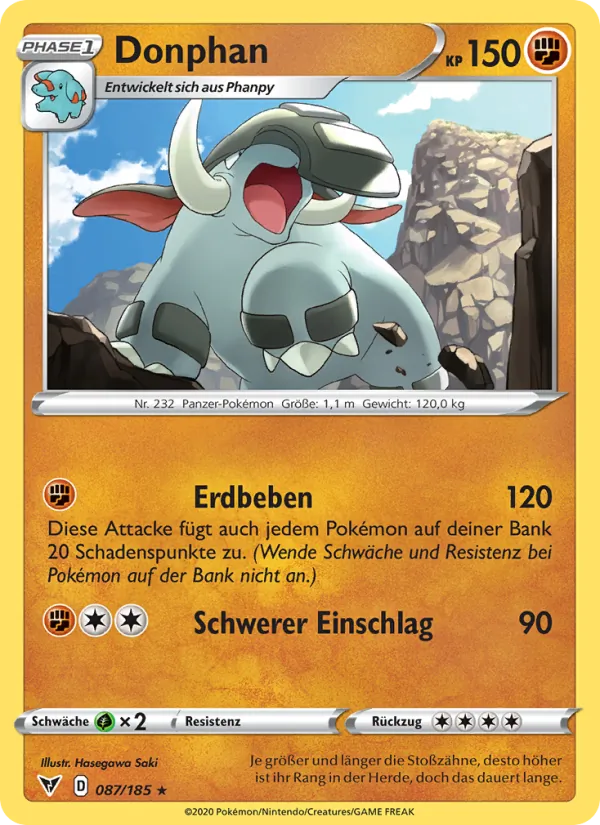 Donphan Farbenschock 87/185
