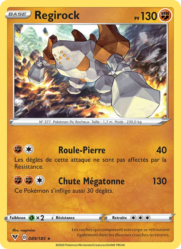 Regirock Voltage Éclatant 89/185