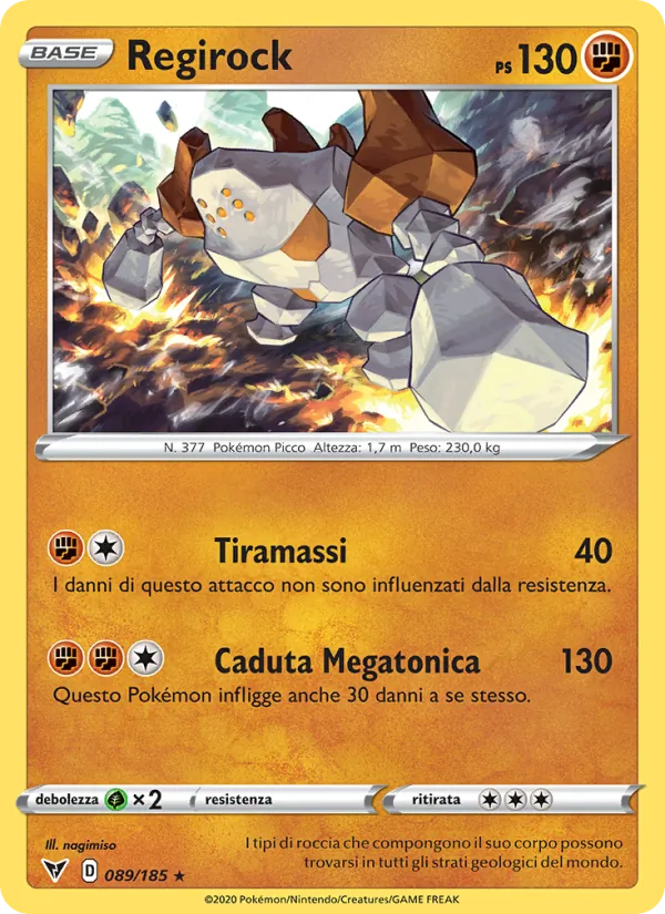 Regirock Voltaggio Sfolgorante 89/185