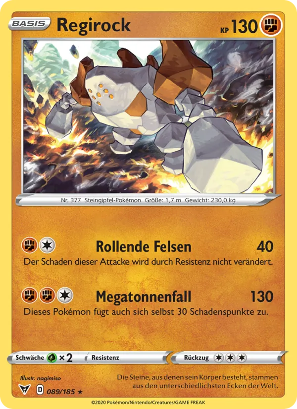 Regirock Farbenschock 89/185