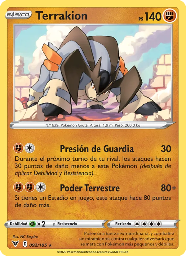 Terrakion Voltaje Vívido 92/185