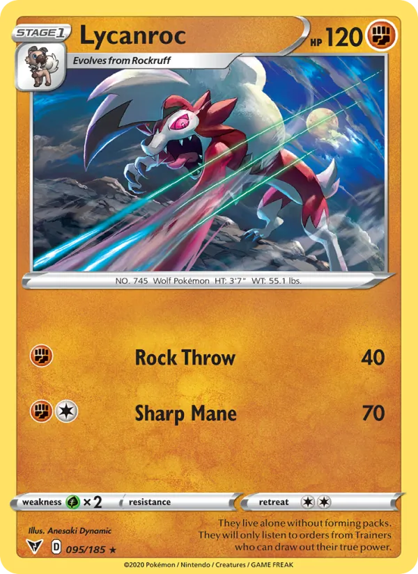 Lycanroc Vivid Voltage 95/185