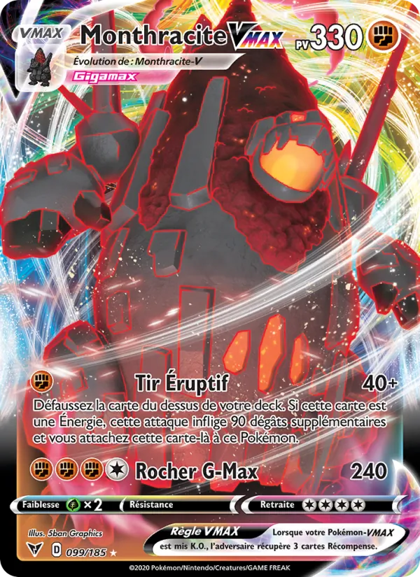 Monthracite VMAX Voltage Éclatant 99/185