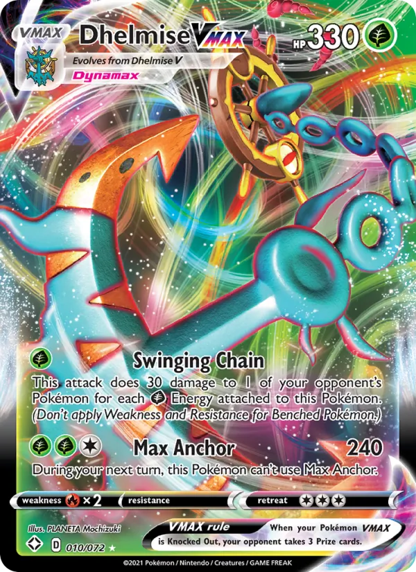 Dhelmise VMAX Shining Fates 10/72