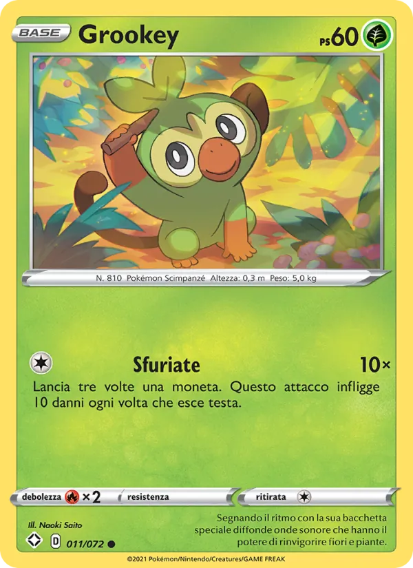 Grookey Destino Splendente 11/72