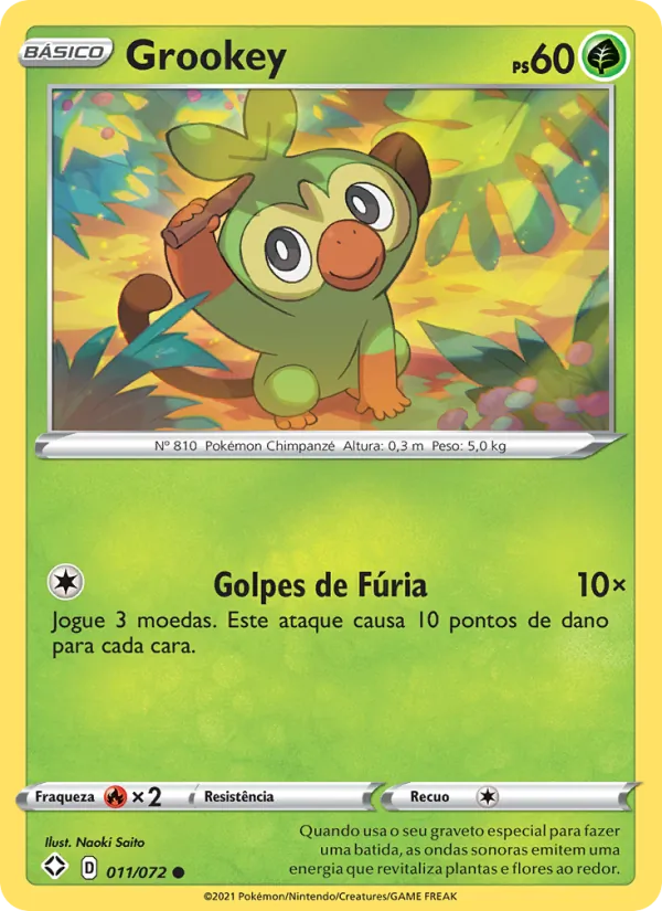 Grookey Destinos Brilhantes 11/72