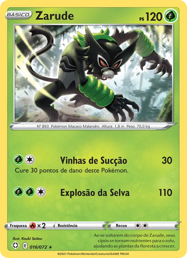 Zarude Destinos Brilhantes 16/72
