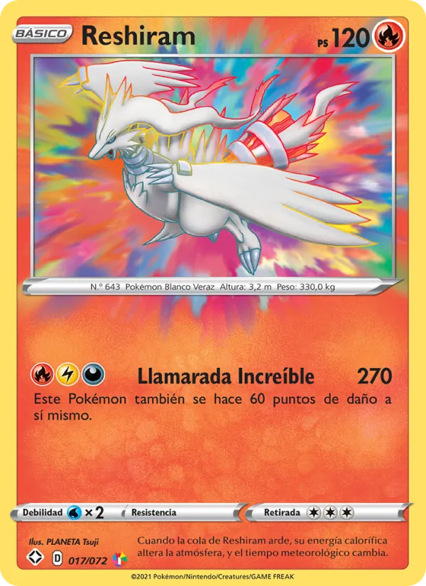 Reshiram Destinos Brillantes 17/72