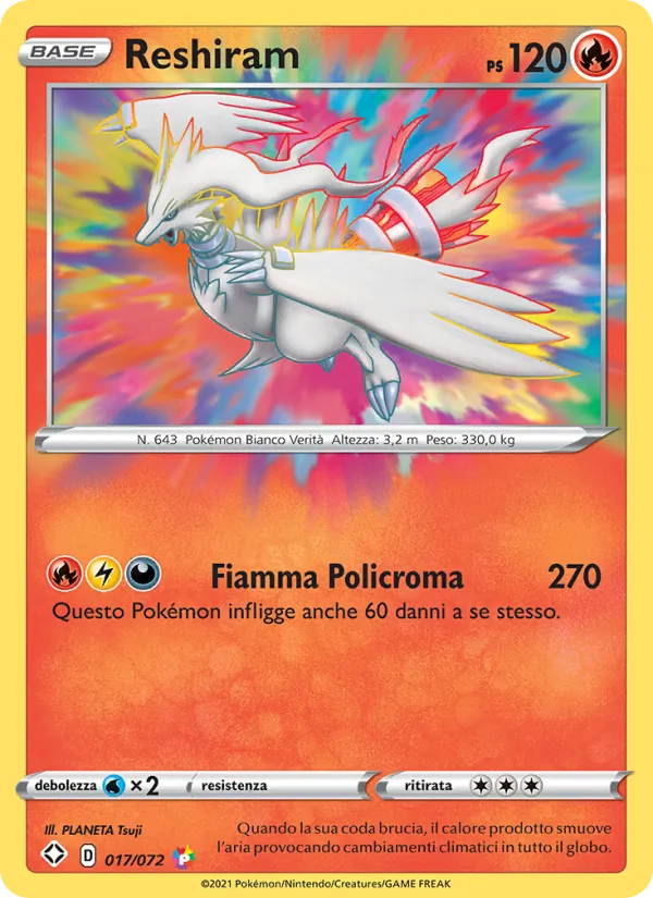 Reshiram Destino Splendente 17/72