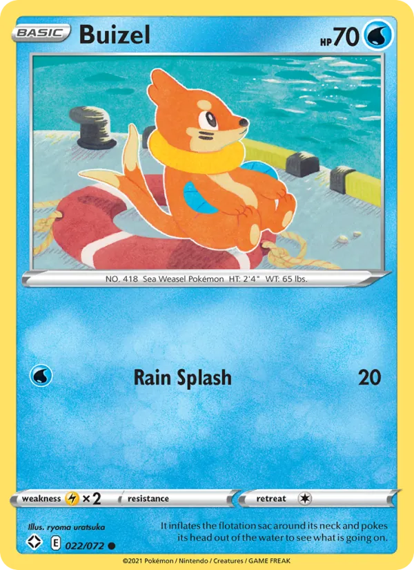 Buizel Shining Fates 22/72