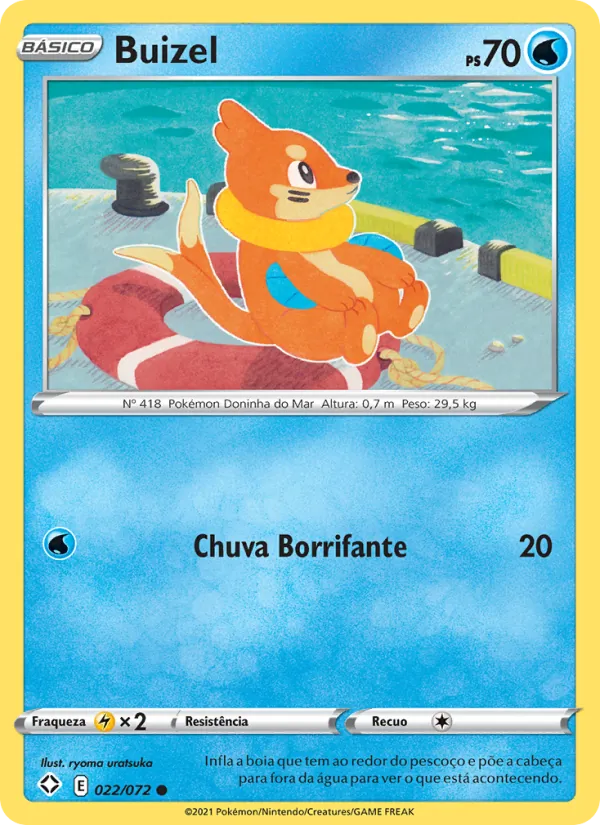 Buizel Destinos Brilhantes 22/72