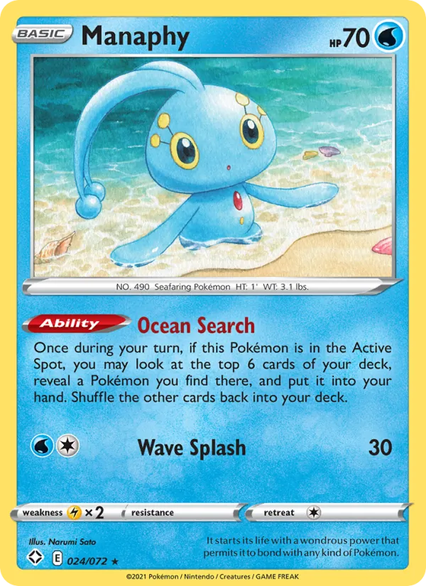 Manaphy Shining Fates 24/72