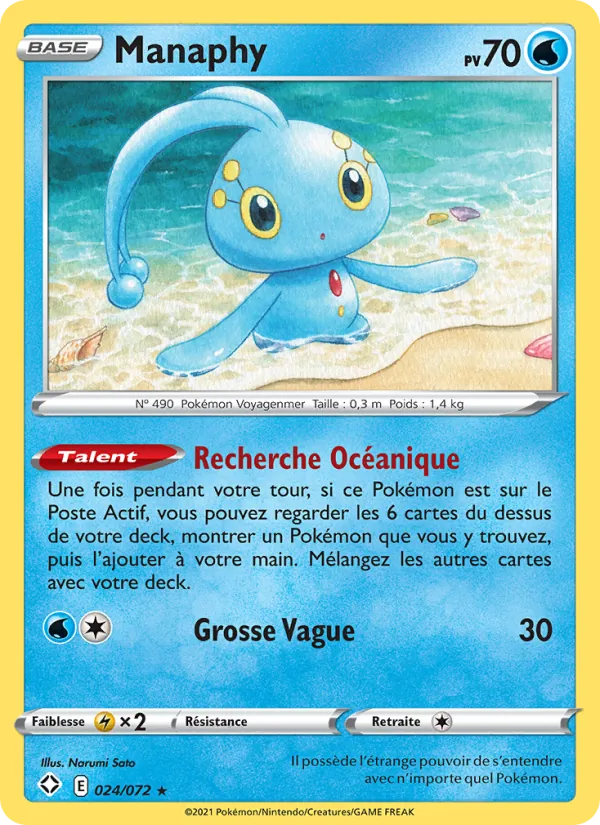 Manaphy Destinées Radieuses 24/72
