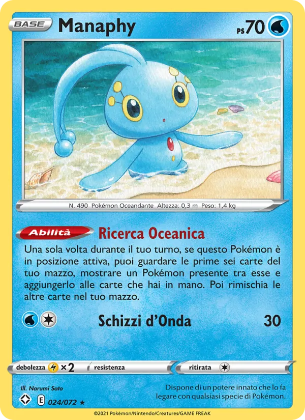 Manaphy Destino Splendente 24/72