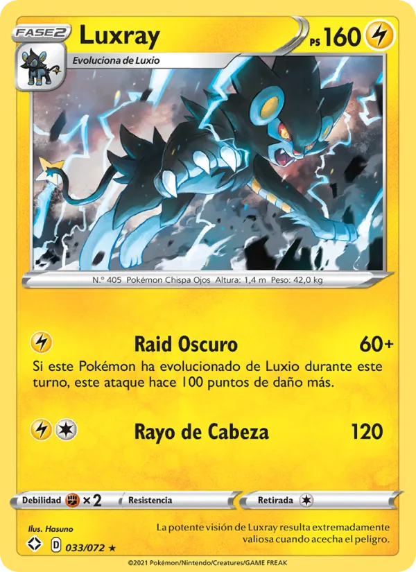 Luxray Destinos Brillantes 33/72