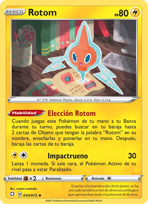 Rotom Destinos Brillantes 34/72