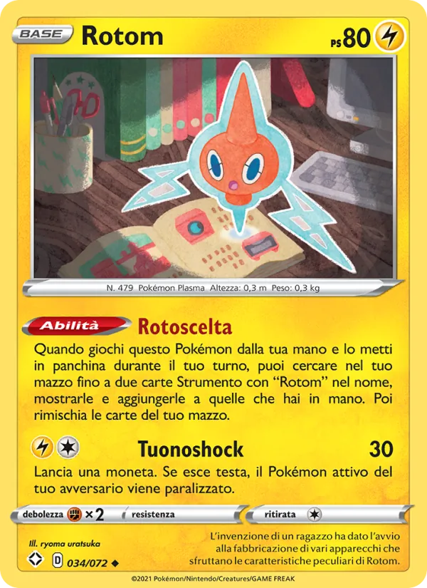 Rotom Destino Splendente 34/72