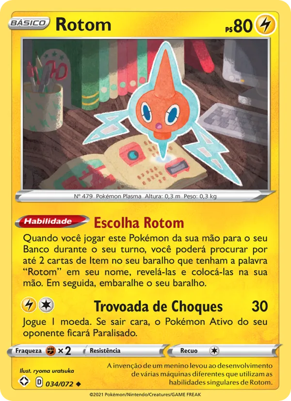 Rotom Destinos Brilhantes 34/72