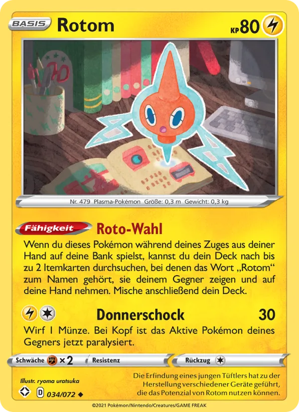 Rotom Glänzendes Schicksal 34/72
