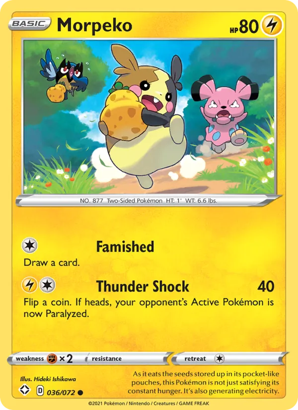 Morpeko Shining Fates 36/72