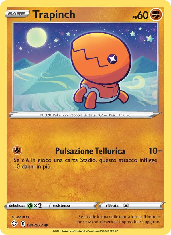 Trapinch Destino Splendente 40/72