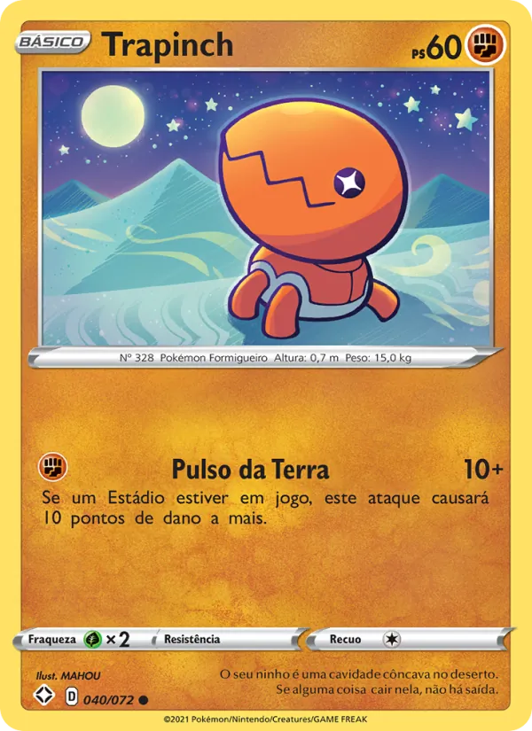Trapinch Destinos Brilhantes 40/72