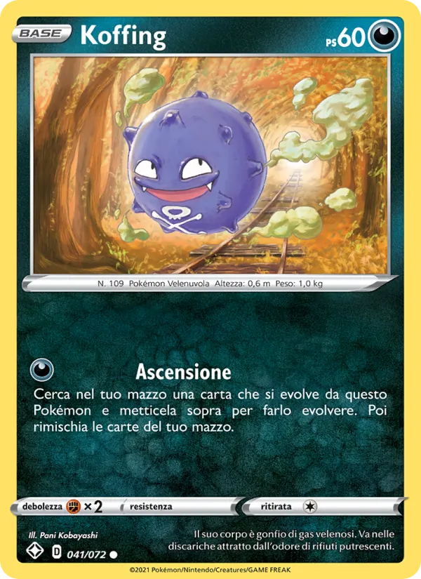 Koffing Destino Splendente 41/72