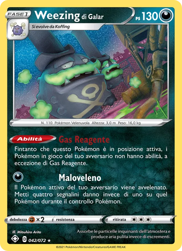 Weezing di Galar Destino Splendente 42/72