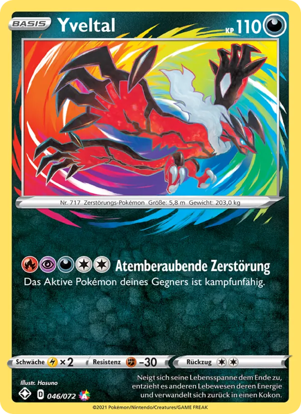 Yveltal Glänzendes Schicksal 46/72