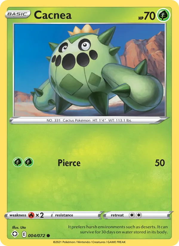 Cacnea Shining Fates 4/72