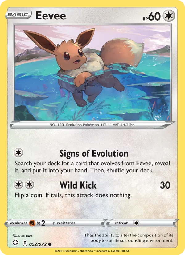 Eevee Shining Fates 52/72