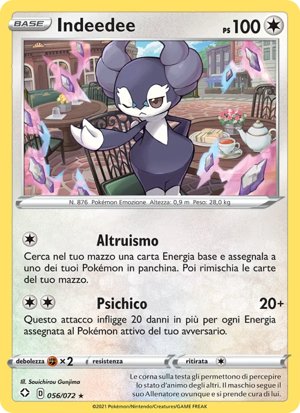 Indeedee Destino Splendente 56/72