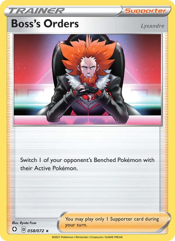 Boss's Orders (Lysandre) Shining Fates 58/72